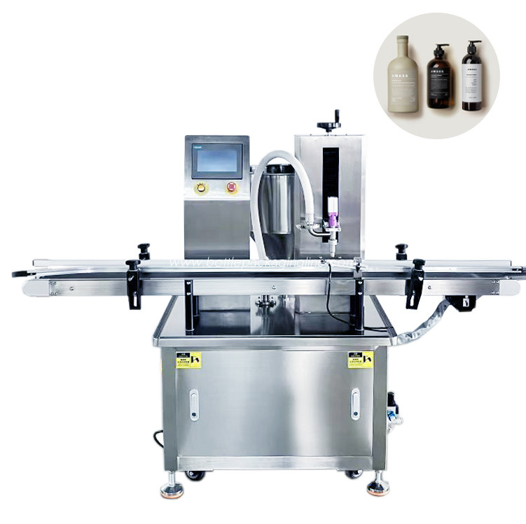 Self flow filling machine with PLC control screen easy to operate and adjust